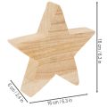 Puinen maalaismainen tähtikynttilänjalka kartiokynttilöille, 16 cm | Floristik24.fi