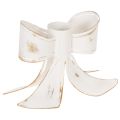 Floristik24 Vintage-rusettikynttilänjalka, 12 cm
