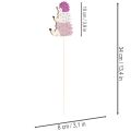 Koristeelliset puutarhavaarat - Värikäs siiliperhe - 34 cm, 12 kpl | Floristik24.fi