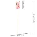 Koristeellinen porsaankukkakoriste, puuta, 31 cm, 16 palaa | Floristik24.fi