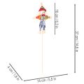 Kukkasetelmien kukkakepit, pelotteet, 37 cm, 6 kpl | Floristik24.fi