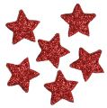 Floristik24 Star glitter 1,5cm punaisen sadetukseen 144kpl