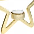 Floristik24 Koristeellinen tähtikynttilän pidike metallisen ripustamiseen kultainen 20cm