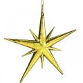 Floristik24 Joulukoristeita tähtiriipus kultainen W11,5cm 16kpl