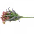 Floristik24 Keinotekoinen kukkakimppu laventeli pöytäkoriste violetti, pinkki H42cm