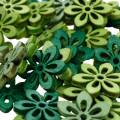 Floristik24 Hajusteiden koristelu kukka vihreä, vaaleanvihreä, minttu puukukat hajottaa 144St