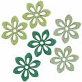 Floristik24 Hajusteiden koristelu kukka vihreä, vaaleanvihreä, minttu puukukat hajottaa 144St