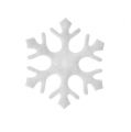 Floristik24 Scatter koristelu lumihiutaleet valkoiset 3,5cm 120p