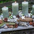 Floristik24 Scatter-koriste Joulutähtikoristeet koivutähdet 4cm 100kpl