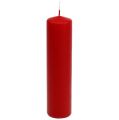 Floristik24 Pilarikynttilät punaiset adventtikynttilät kynttilät punaiset 200/50mm 24kpl