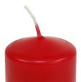 Floristik24 Pilarikynttilät punaiset Adventtikynttilät pienet kynttilät 60/40mm 24kpl