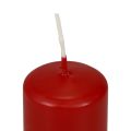 Pilarikynttilät punaiset Adventtikynttilät pienet vanhat punaiset 60/40mm 24kpl | Floristik24.fi