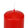 Floristik24 Pilarikynttilät punaiset Adventtikynttilät kynttilät punaiset 70/50mm 24kpl