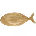 Floristik24 Deco tarjotin puinen kalatarjotin puinen lautanen 30x3x12cm