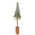 Floristik24 Tekokuusi, jääpinta, puisella jalustalla, talvikoriste, 60 cm