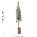 Keinotekoinen joulukuusi jalustalla, himmeä, talvikoristeeksi, 90 cm | Floristik24.fi