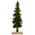 Koristeellinen joulukuusi puisella jalustalla, pöytäkoriste, joulu, 46 cm | Floristik24.fi
