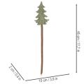 Koristeellinen joulukuusi varressa ruukkuihin ja korkeisiin asetelmiin, 45 cm, 6 kpl | Floristik24.fi