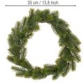 Keinotekoinen kuusenvihreä seppele oven koristeeksi, 35cm | Floristik24.fi