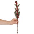 Keinotekoinen kuusenoksa joulupalloilla, 48 cm, 2 kpl | Floristik24.fi