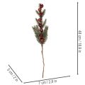 Keinotekoinen kuusenoksa joulupalloilla, 48 cm, 2 kpl | Floristik24.fi