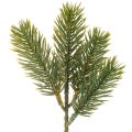 Floristik24 Keinotekoinen vihreä kuusenoksa talvikoristeisiin, 25 cm, 24 kpl