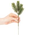 Keinotekoinen vihreä kuusenoksa talvikoristeisiin, 25 cm, 24 kpl | Floristik24.fi