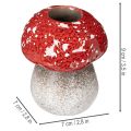 Koristeellinen sieni, kärpässieni, tuikkukynttiläkuppi pöytäkoristeena, 9cm | Floristik24.fi