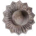 Kynttilänjalka vintage kynttilä kiinnitykseen harmaa Ø9cm K8,5cm 4kpl | Floristik24.fi