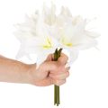 Keinotekoisia valkoisia tiikerililjoja maljakoihin ja asetelmiin, 29 cm 6 kpl:n kimppu | Floristik24.fi