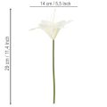 Keinotekoisia valkoisia tiikerililjoja maljakoihin ja asetelmiin, 29 cm 6 kpl:n kimppu | Floristik24.fi