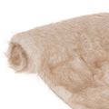 Floristik24 Beige pöytäliina, jossa tekoturkispinta turkisnauhana, 24x140cm