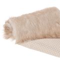 Beige pöytäliina, jossa tekoturkispinta turkisnauhana, 24x140cm | Floristik24.fi