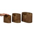 Metalliruukku, soikea, maalaismainen, peura, 3 kpl, 24 cm | Floristik24.fi