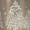 Metallinen istutusruukku kimaltelevilla kuusilla, 13 cm | Floristik24.fi