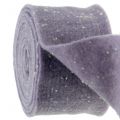 Floristik24 Ruukkuteippi huopateippi violetti pisteillä 15cm x 5m