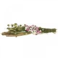 Floristik24 Kimppu kuivattuja kukkia pinkki, valkoinen kimppu kuivattuja kukkia H60-65cm