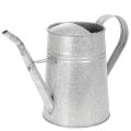 Floristik24 Galvanoitu koristeellinen kastelukannu, metallia, harmaa, vintage-tyyli, 1,7 l, korkeus 23 cm, tyylikkäisiin kukkakoristeisiin ja istutusastioihin