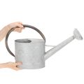 Metallinen kastelukannu, hopeanharmaa, tyylikäs puutarhakoriste, kukkamaljakko, P53cm K29cm | Floristik24.fi