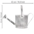 Vintage-istutusruukku Ø17cm, koristeellinen kastelukannu, metallinen ruukku shabby chic -tyyliin | Floristik24.fi
