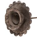 Vintage teräväkärkinen kynttilänjalka kiinnitettäväksi Ø8,5cm K11,5cm 4kpl | Floristik24.fi