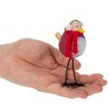Koristeellinen lintuhahmo huivilla, talvikoriste, 11 cm, 4 kpl | Floristik24.fi