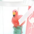 Floristik24 Lyhtylasi flamingokynttilä 9cm