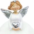 Floristik24 Joulukoristeita enkeli nyökkäyshahmo suojelusenkeli H18cm