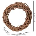 Luonnonvärinen pajuseppele askarteluseen, 40 cm | Floristik24.fi