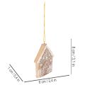 Joulukoristeet, hunajakakkukuvio, poro, piparkakkumies, lumihiutale, 7 cm, 4 kpl | Floristik24.fi
