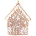 Joulukoristeet, hunajakakkukuvio, poro, piparkakkumies, lumihiutale, 7 cm, 4 kpl | Floristik24.fi