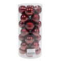 Joulupallolasi Ø4cm Bordeaux mix 24 kpl | Floristik24.fi