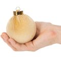Joulupallot, samettikuvio, lämpimien värien sekoitus, 8 cm, 12 kpl | Floristik24.fi