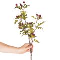 Keinotekoinen orapihlajan oksa punaisilla marjoilla, koriste, 110 cm | Floristik24.fi